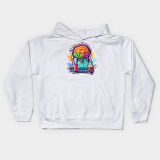 Think Outside The Box With Brain Art Kids Hoodie